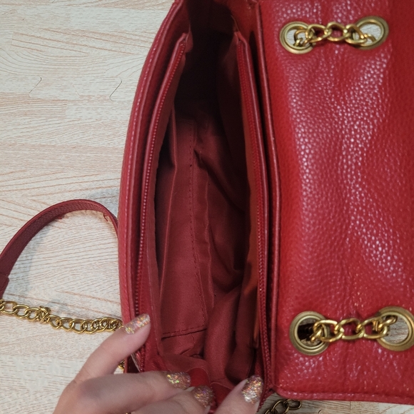 LTL London Valentina Handbag-Red - Picture 4 of 9